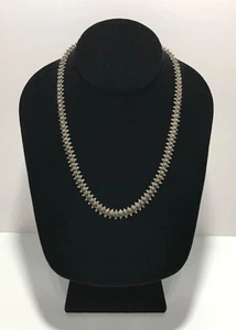 Vintage 925 Sterling Silber einzigartige Gliederkette Halskette 18" ~ 8 mm - Bild 1 von 14