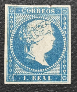 SPAIN stamp 1856 Isabel 1R / MH OrGum / YA368