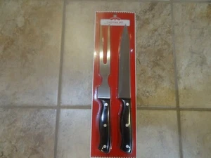 Nuovo set 2 pezzi intaglio coltello carne e forchetta tempo di vacanza - Foto 1 di 3
