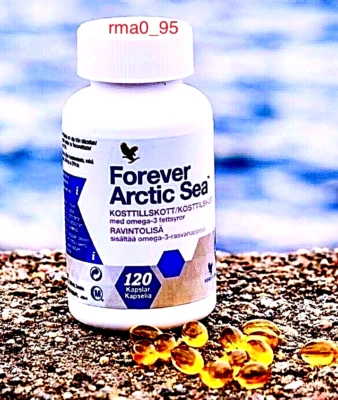 FOREVER LIVING ALOE VERA COMPANY Forever Arctic Sea-120 Weichgel-Omega 3-3 Flaschen-Herz-Gehirn-Gedächtnis-Blut-Auge