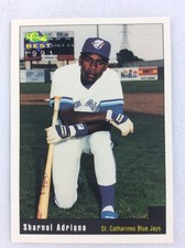 1991 St. Catharines Blue Jays-Classic BEST Baseball Card-Sharnol Adriana