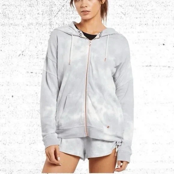 Volcom Lived In Lounge Viscosa Sudadera Chaqueta Sudadera con Capucha Mujer Mediana M Tie Dye Foto 1 de 4