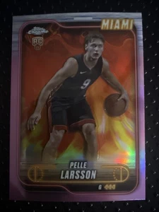 PELLE LARSSON 2024-25 Topps cromo magenta refractor #166 radiocontrol Miami Heat - Imagen 1 de 3