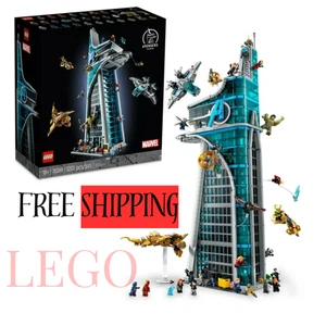 LEGO Marvel Avengers Tower Building Kit, Detailed Recreation of The Iconic HQ - Picture 1 of 8