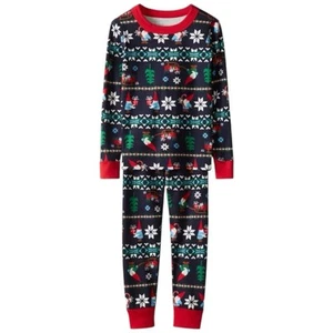 Hanna Andersson Kids Size 12 Gnome Sweet Gnome Holiday Long John Pajama Set - Picture 1 of 5
