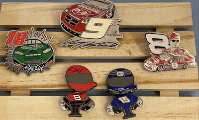 NASCAR Pin Lot-Bobby Lebonte, Dale Earnhardt Jr, Michael Waltrip, Kasey Kahne - Image 1 of 4