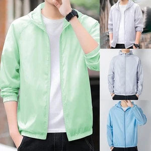 Lightweight Hooded Coat for Men Perfect Companion for Outdoor Adventures - Picture 1 of 18