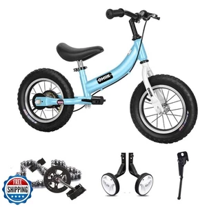 OHIIK Balance Bike 2 in 1 per Bambini 2 3 4 5 6 7 Anni, Equilibrio a Pedali Bi - Foto 1 di 5