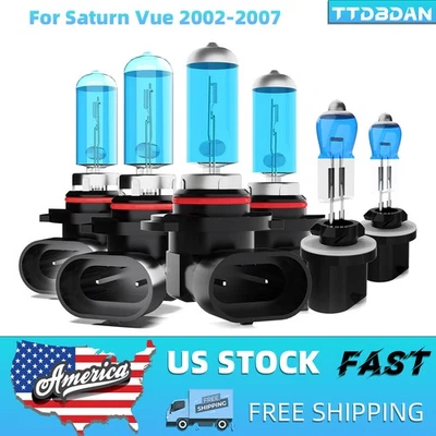 Combo de 6 bombillas halógenas de haz de niebla alto bajo Saturn Vue 2002-2007 Foto 1 de 4