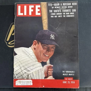 Life Magazine June 1956 “The Remarkable Mickey Mantle” VG Condition - Picture 1 of 2