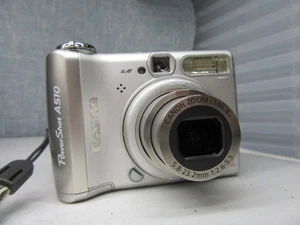 Canon Digital Camera PowerShot A510 3.2MP Silver Tested - Picture 1 of 3