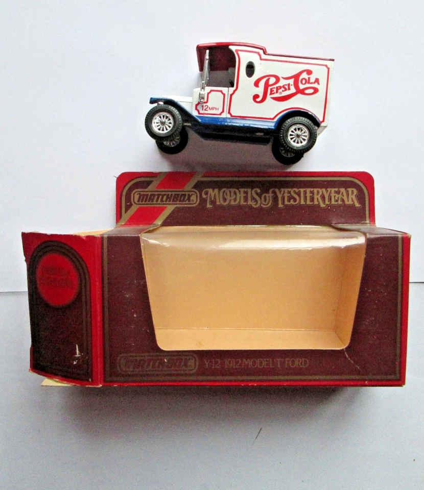 Matchbox Models of Yesteryear Y-12 1912 FORD Model T PEPSI COLA mit BOX - Bild 1 von 2