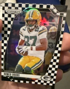 2024 Panini Prizm Football #104 Romeo Doubs Black & White Checker Variation Mint - Picture 1 of 6