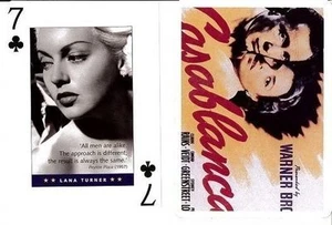 LANA TURNER CARTA DA GIOCO PIATNIK SERIE MOVIE STARS PLAYING CARDS NUOVA - Picture 1 of 1