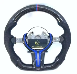 For BMW F10 F30 M2 F87 M3 F80 F82 F83 M5 X5 Custom Carbon Fiber Steering Wheel - Picture 1 of 9