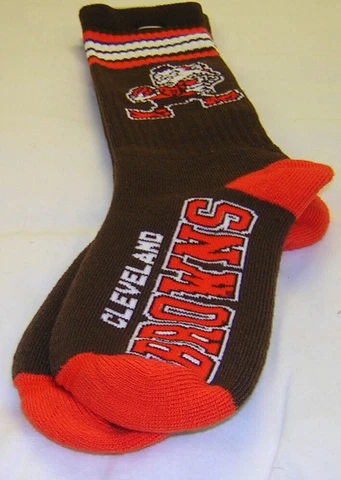 Cleveland Browns Brownie Elf Vortex Deuce Socks Shoe Size 9-11 EXCLUSIVE Cover
