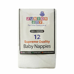Pack of 12 Supreme Reusable Baby Nappies