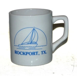 Vintage Rockport Tx Texas Kaffeebecher Pre Hurricane Harvey D Henkel - Bild 1 von 4
