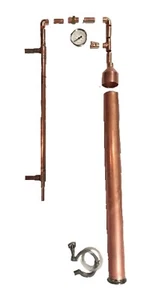 DIY Beer Keg Kit 2" Copper Pipe Moonshine Pot Still Distilling Column Tri Clamp - Picture 1 of 17