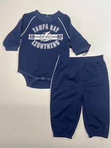 Tampa Bay Lightning 2pc Set Year Shirt Pants Infant Baby - Picture 1 of 1