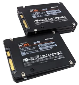 Lot of 5 Samsung V-NAND SSD 860 EVO 250GB 2.5" Solid State Drive MZ7LH250HAHQ - Picture 1 of 6