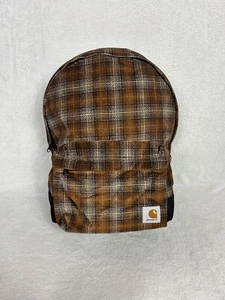 Carhartt, Unisex braun + creme karierter Stoff Flint Rucksack - brandneu - Bild 1 von 6