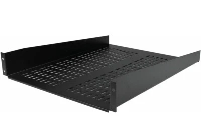 StarTech 2U CABSHELF22V 22in Vented Fixed Server Rack Cabinet Shelf - 50lbs - Image 1 of 4