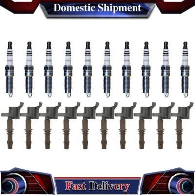 NGK Standard Ignition Ignition Coil Spark Plug For 2015 2016 2017 2018 Ford F59 - Image 1 of 4