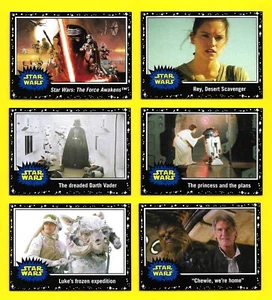2015 Topps Star Wars Journey to the Force Awakens Black Parallel 1-110 You Pick - Picture 1 of 87