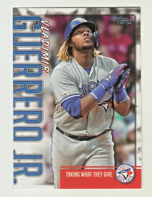 2020 Topps Series 1 VLADIMIR GUERRERO JR HIGHLIGHTS #VGJ-16 Toronto Blue Jays - Image 1 of 2