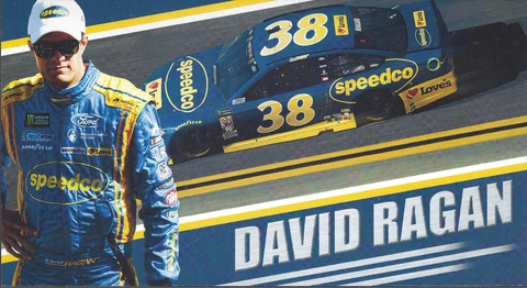2018 DAVID RAGAN "SPEEDCO" #38 NASCAR MONSTER ENERGY CUP POSTCARD Cover