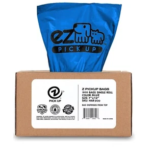 900ct Z Dog Pickup Poop Bags, for Dog Walking, Puppy Training Poopy Waste Bag - Picture 1 of 4
