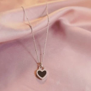 18K Gold Plated Heart Shaped Simple Locket Pendant Necklaces-Stainless Steel - Picture 1 of 4