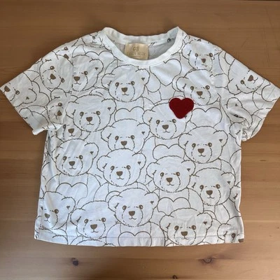 Camiseta feminina Vero Moda ursinho de pelúcia G? Grande coração cortado de ursinho de pelúcia britânico - Imagem 1 de 4