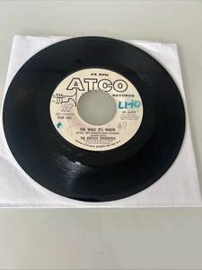 THE BUFFALO SPRINGFIELD For What It's Worth DJ PROMO 45 WHITE LABEL Atco 45-6459 - Picture 1 of 4