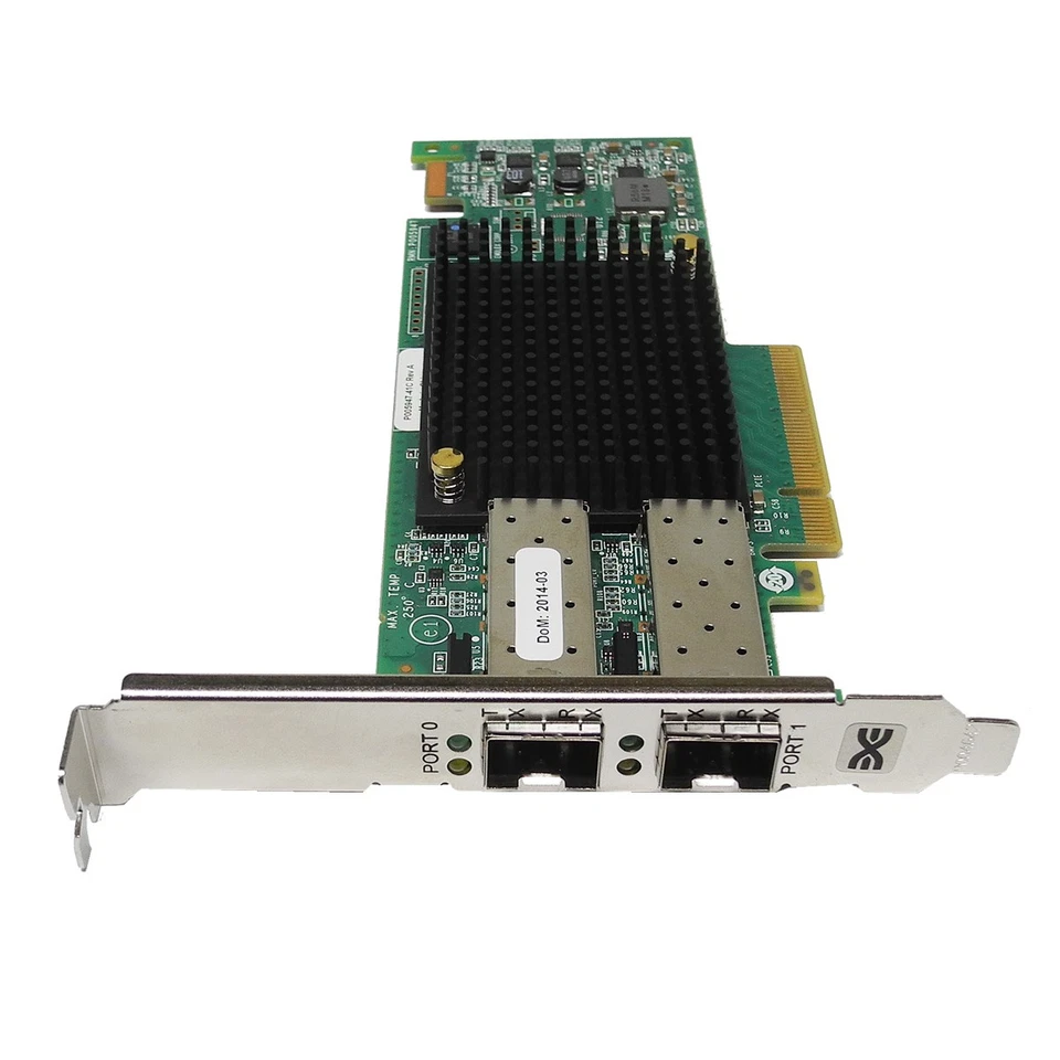 Fujitsu Emulex LPE16002 A3C40181215 Dual-Port 10Gb/s PCIe x8 Host Bus Adapter FP - Bild 1 von 3
