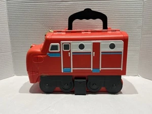 Chuggington Train Cars Carry Case Red WILSON Diecast Toy Storage Learning Curve - Picture 1 of 6