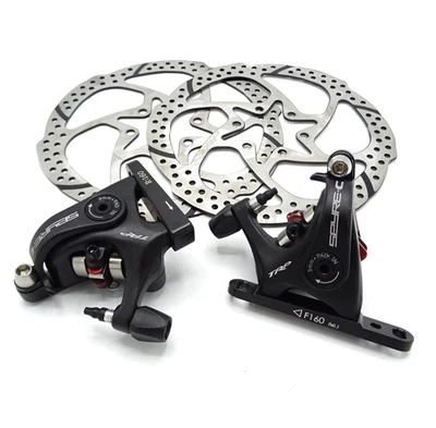 Juego de frenos de disco mecánicos para bicicleta de carretera/grava TRP SPYRE-C F/R rotores de 160 mm GN404-E3 Foto 1 de 4
