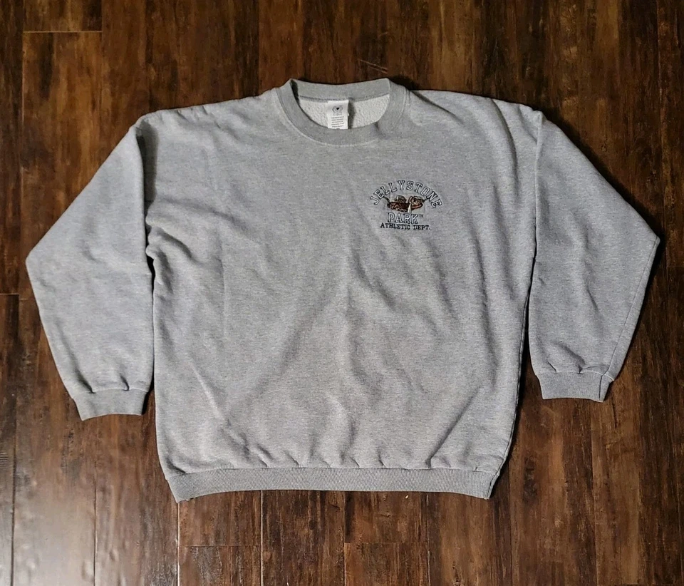 Sudadera De Colección Yogi Bear's Jellystone Park Para Hombres Años 90 Jellystone Departamento Atlético Foto 1 de 4