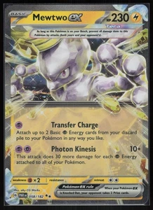 Mewtwo ex Double Rare SV04: Paradox Rift 058/182 NM - Picture 1 of 2
