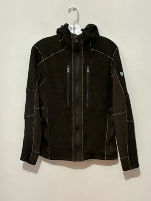 Chaqueta KÜHL Interceptr Para Hombres M 2 Tonos Marrón Polar Sudadera con Capucha Agujeros para los Pulgares Bolsillos con Cremallera Foto 1 de 4