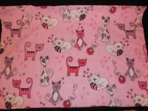 Pink Kitty Love Twin Duvet Set Duvet Cover Bed Skirt 2 Pillowcases EUC