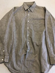 Polo Ralph Lauren Hemd mit Knopfleiste Herren Large Marlowe Fischgrätmuster Baumwolle Kragen - Bild 1 von 5