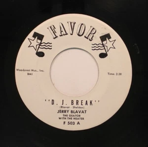Jerry Blavat - 45 - D.J. Break / One More Time Back To School On Favor - Picture 1 of 2