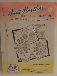 De Colección Tía Martha's Hot Iron Transfers 3558 Grande Margarita SIN USAR Delantales Paños de Plato - Imagen 1 de 13