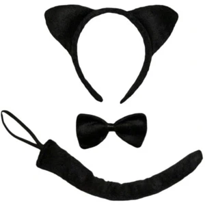 Cat Accessory Kit Black Adult - Picture 1 of 1