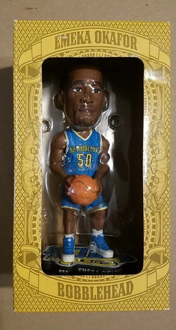 EMEKA OKAFOR : NEW ORLEANS HORNETS BOBBLEHEAD  ( NEW IN BOX) Cover