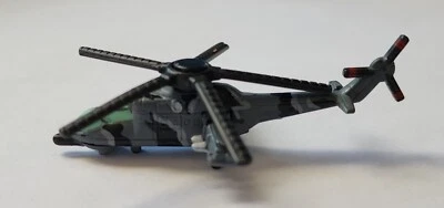 Micro Machines MI-24 Hind Helicopter in Black / Gray - Image 1 of 4