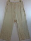 Style & Co. Pants Women's 12 Beige 100% Linen Straight Leg New With Tags