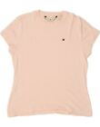 TOMMY HILFIGER Womens T-Shirt Top XL Beige Cotton BL76